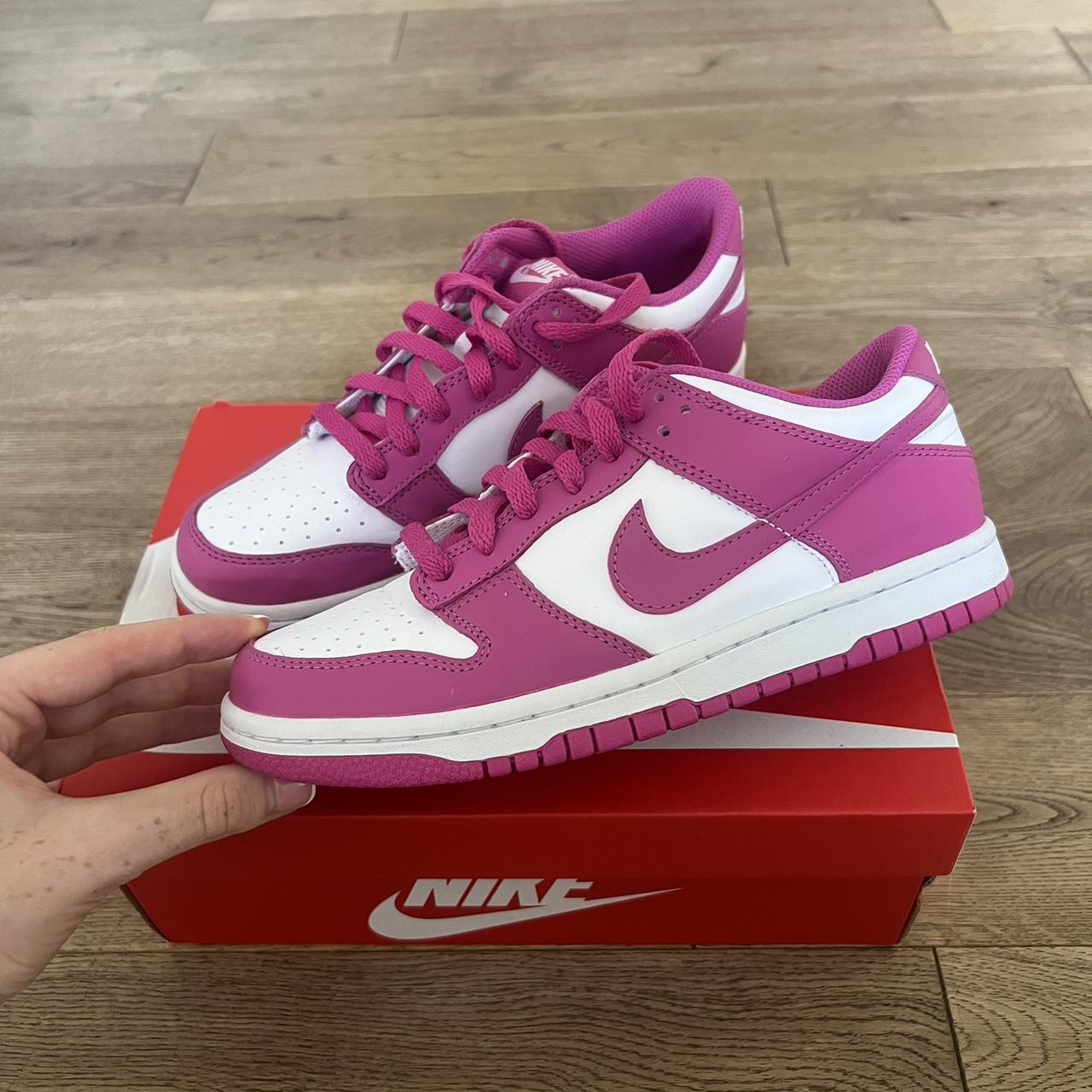 nike all over logo print cropped sweatshirt in camel