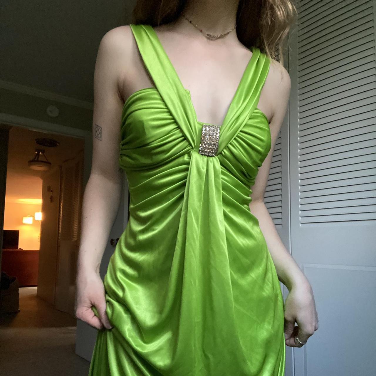 Masquerade Women's Green Dress | Depop