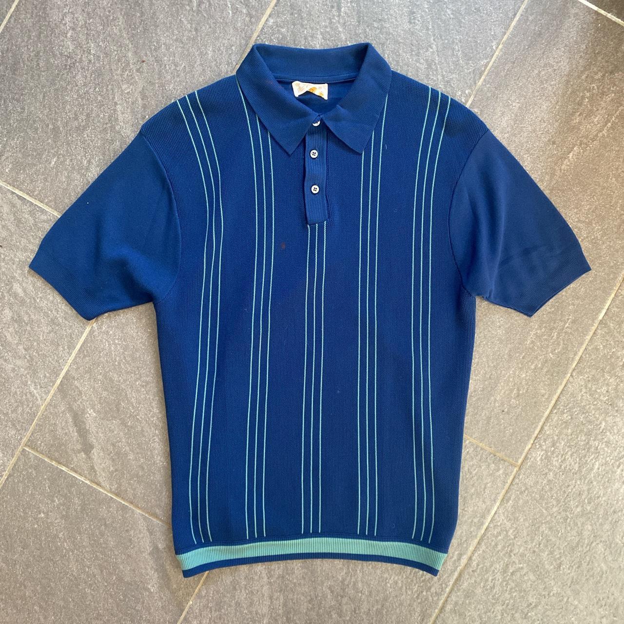 50s/60s knit shirt Chest 18’ Length 26’ - Depop