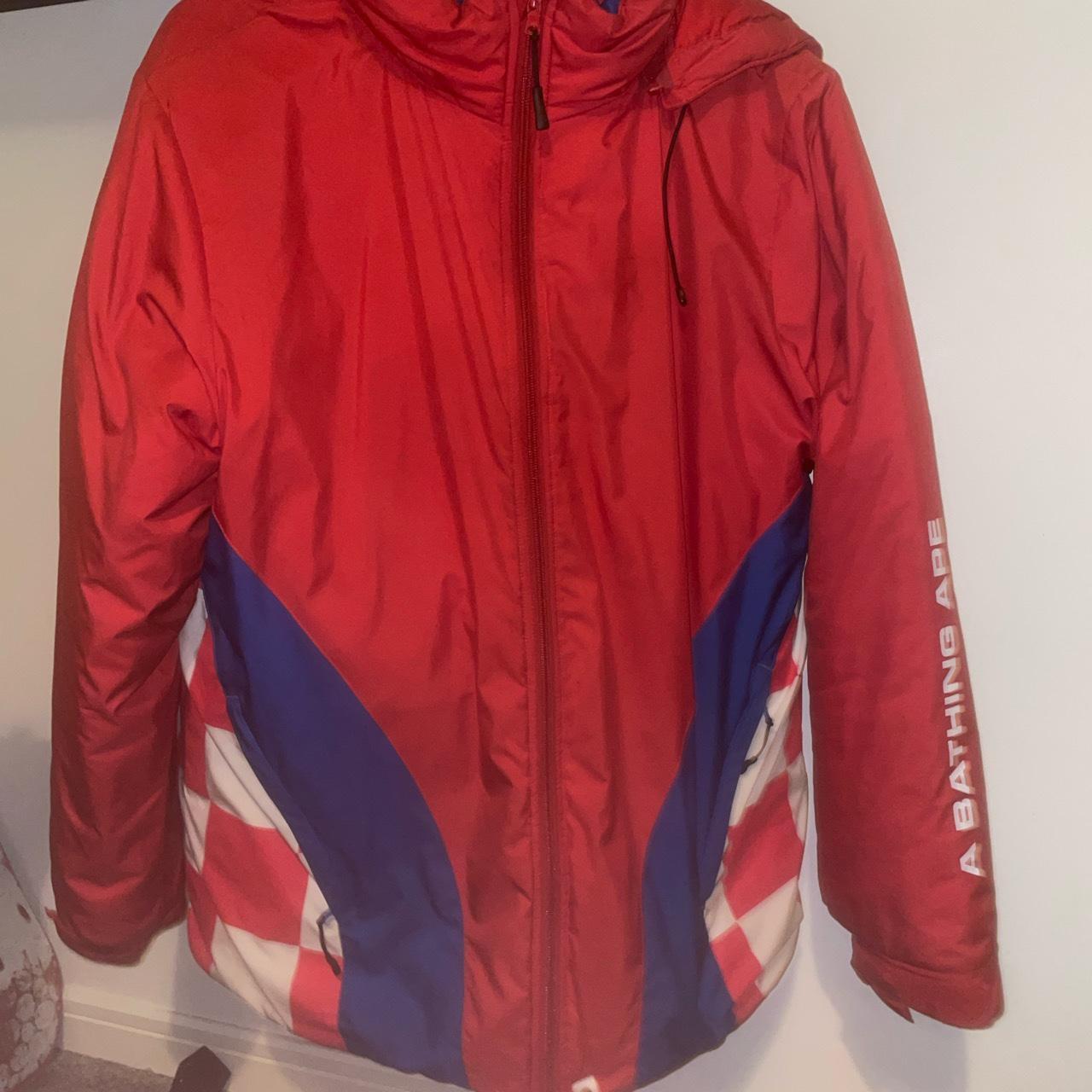 Bape on sale jacket red