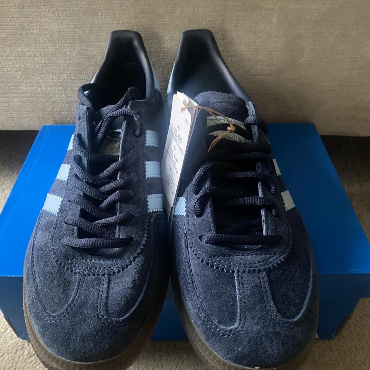 Adidas Handball Spezial Navy Gum UK6 Brand new... - Depop