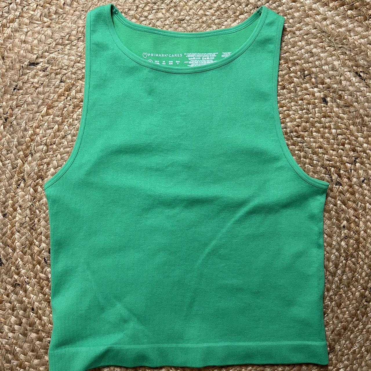 Green Primark seamless set top, so cute and great - Depop