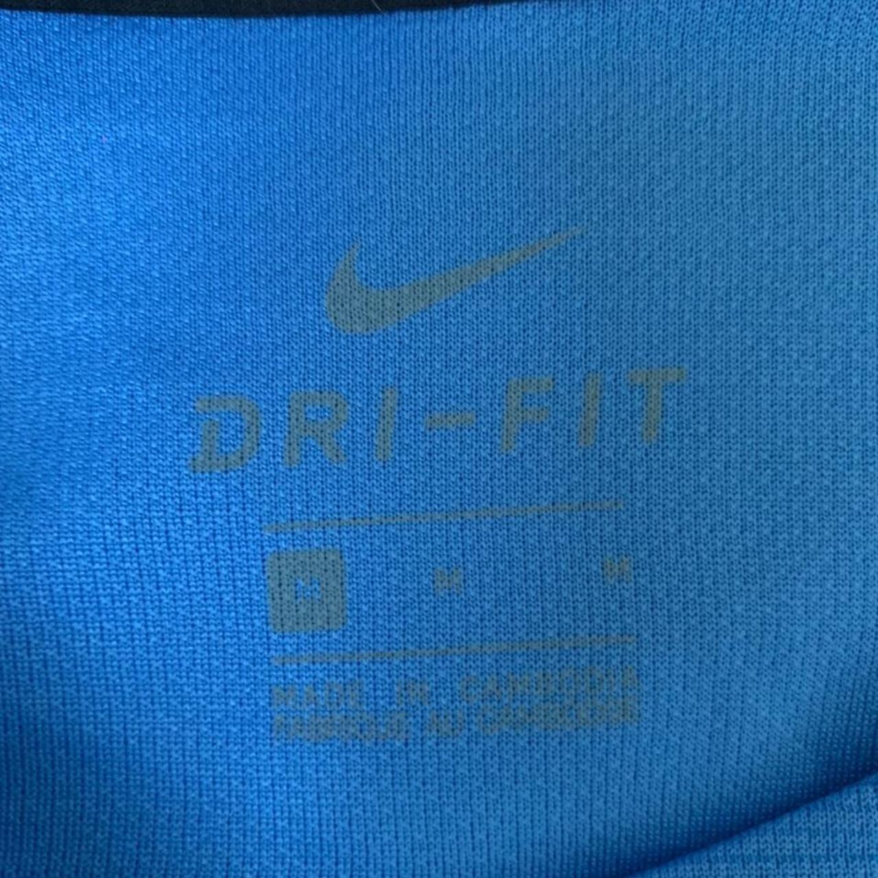 nike dri fit blue top