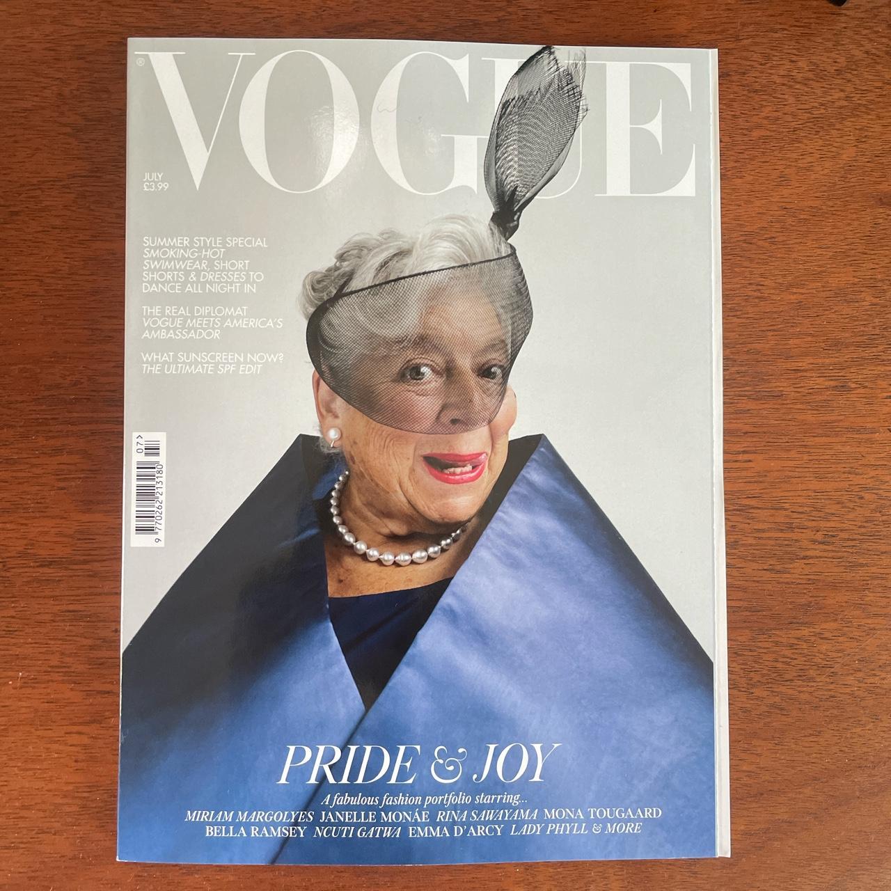 British Vogue July 2023 Miriam Margolyes cover. Also... - Depop