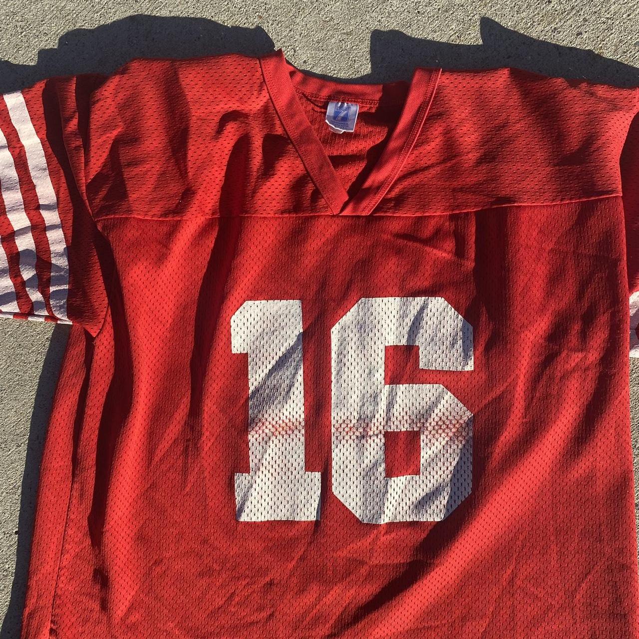 Official NFL San Francisco 49ers Red Jersey Youth - Depop