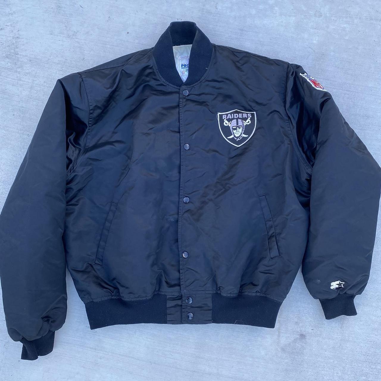 Vintage Raiders satin Starter jacket. Men’s size XL.... - Depop