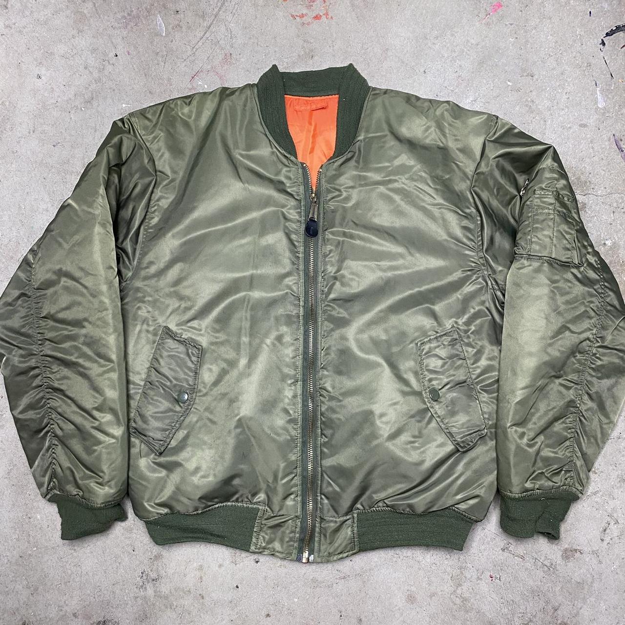 Men's Green and Orange Jacket | Depop