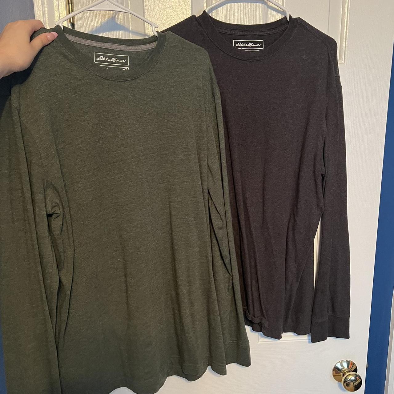 Eddie Bauer Mens Long Sleeve Top BUNDLE two shirts... - Depop