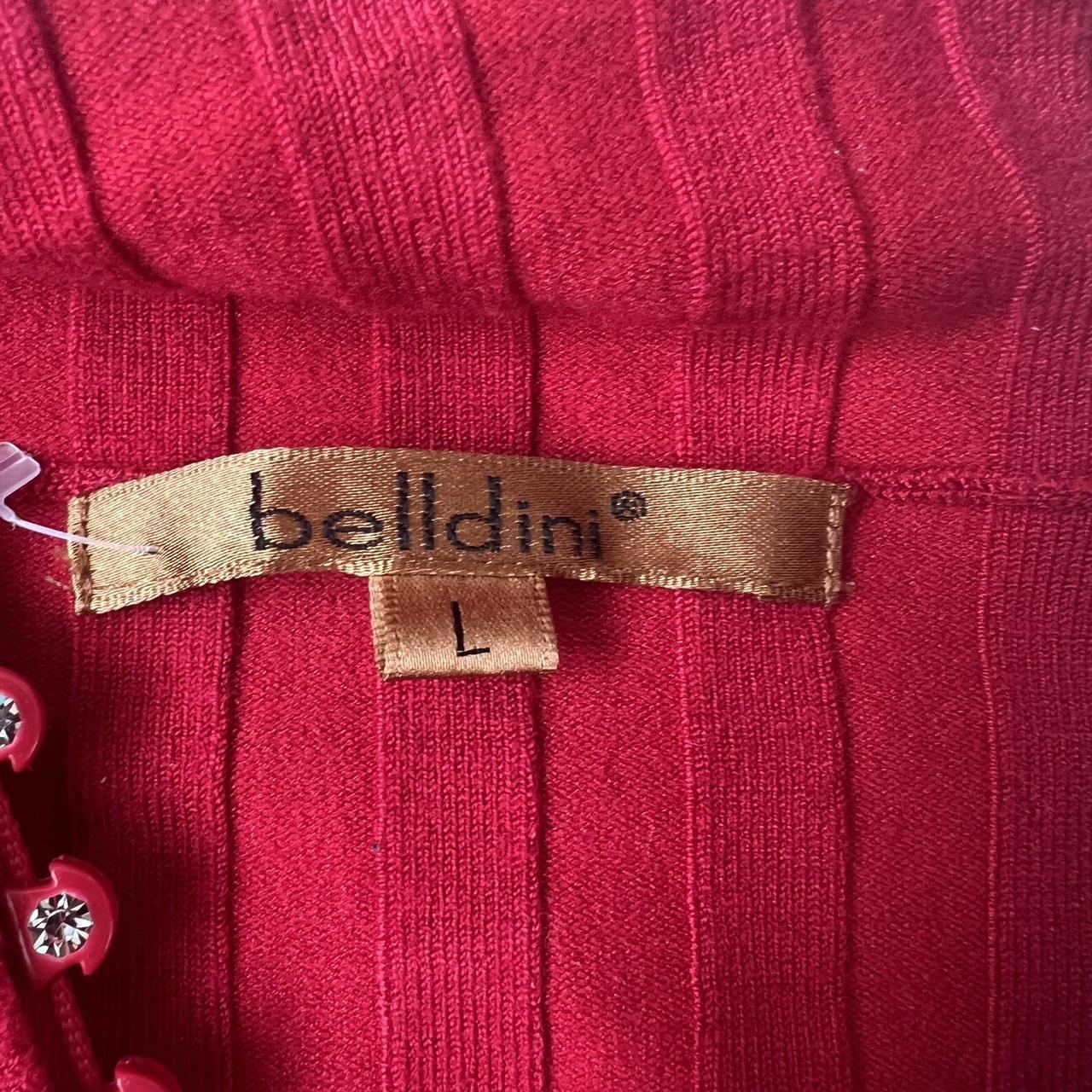Belldini Women's Red and Silver Cardigan (2)