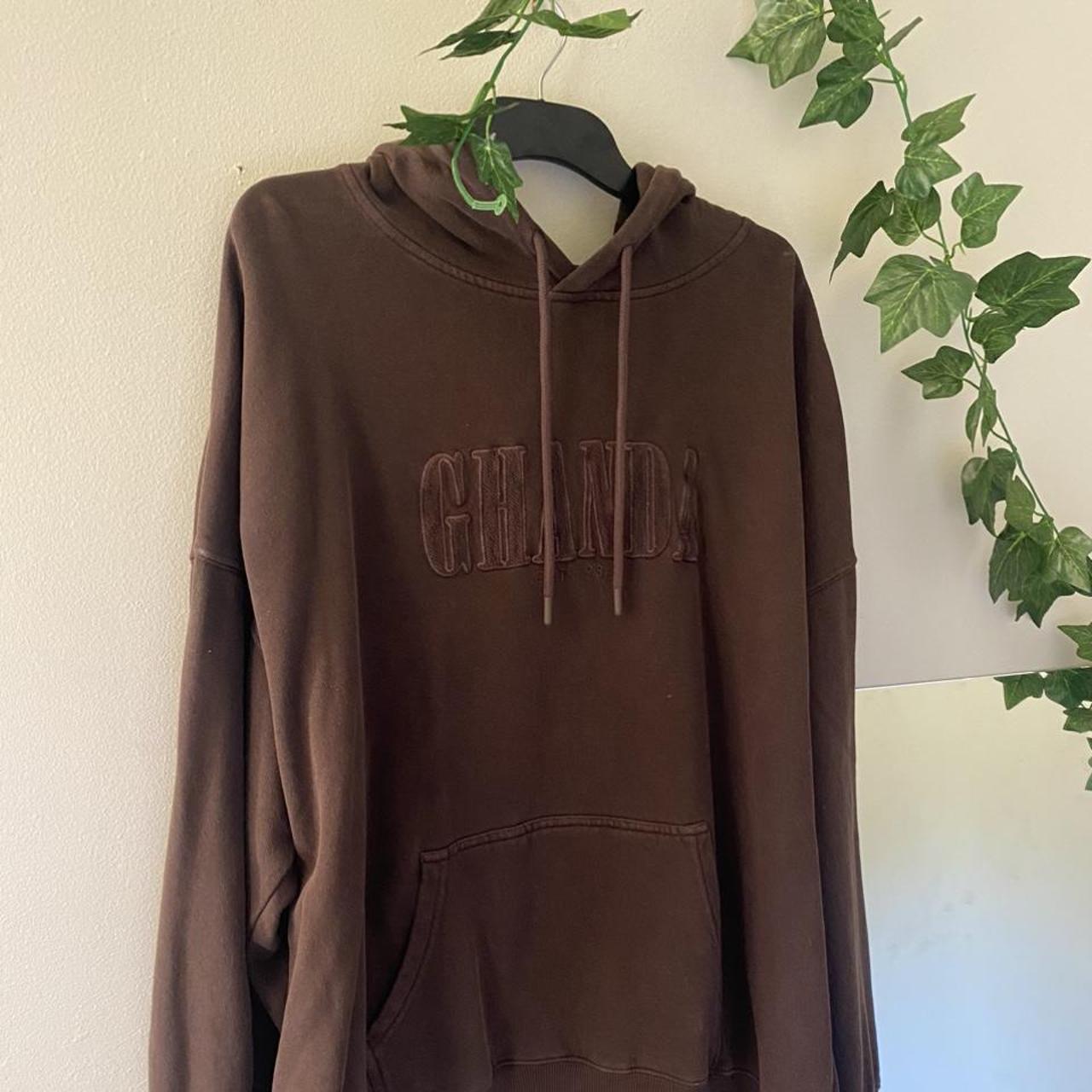 Ghanda brown hoodie size 12 - Depop