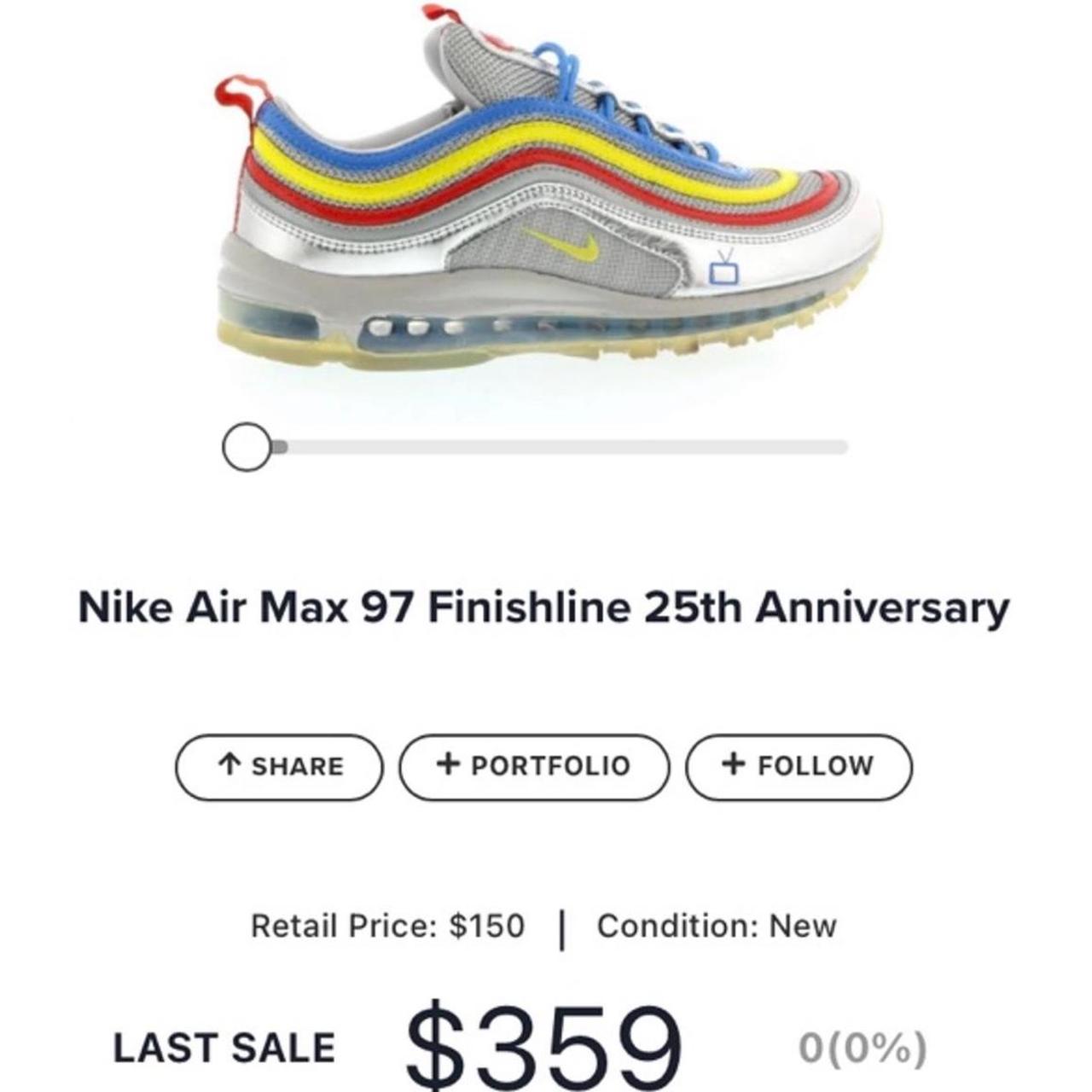 Nike air max 97 finish line 25th anniversary Men s. Depop