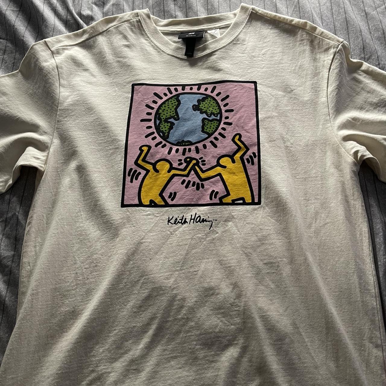 H&M x Keith Harring S/S graphic tee. - Depop