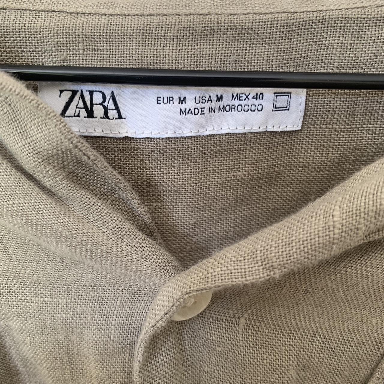 Zara Men's Khaki Shirt | Depop