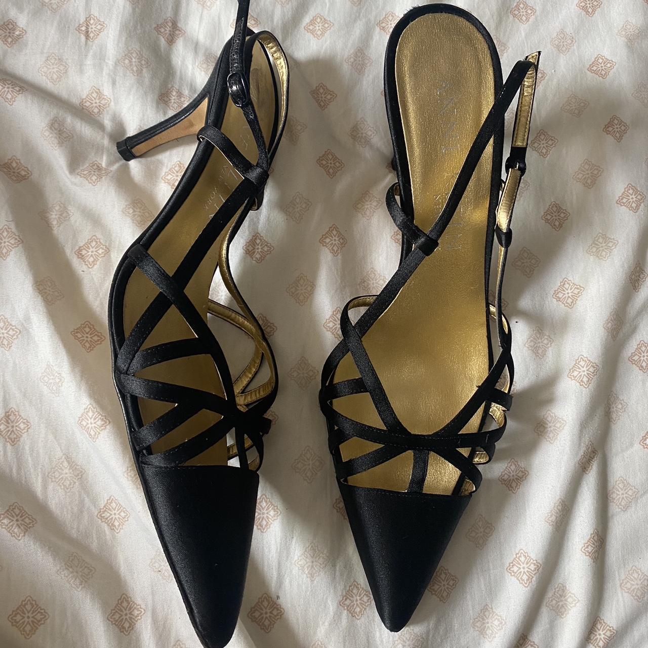 Anne Klein Women's Black Sandals | Depop