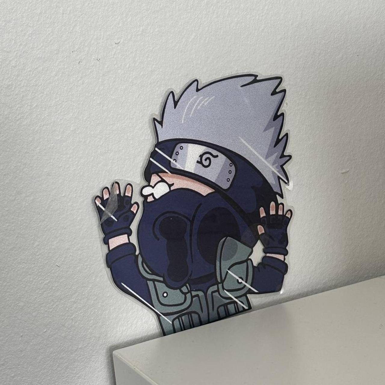 Kakashi Face Squish Peeker Sticker Sticker – Anime Town Creations