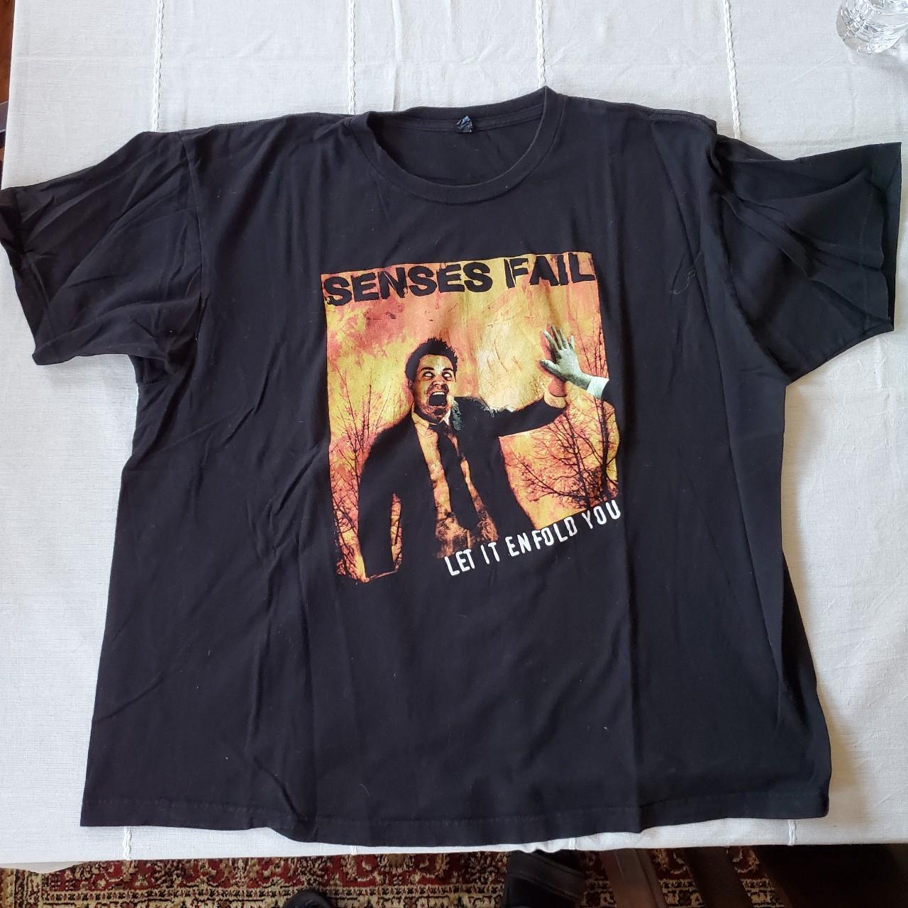 Senses Fail - Black T-shirt Size XL on Tultex Great... - Depop