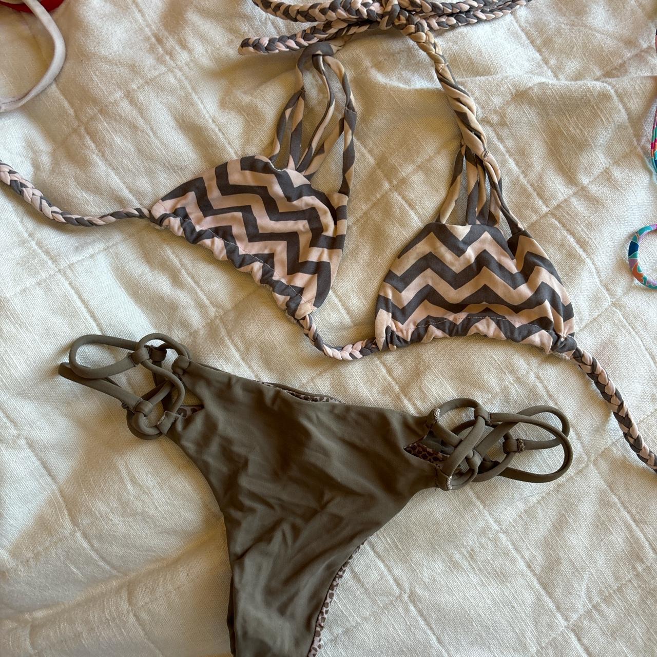 acacia bikinis set, small bottom p top. so cute, has... - Depop