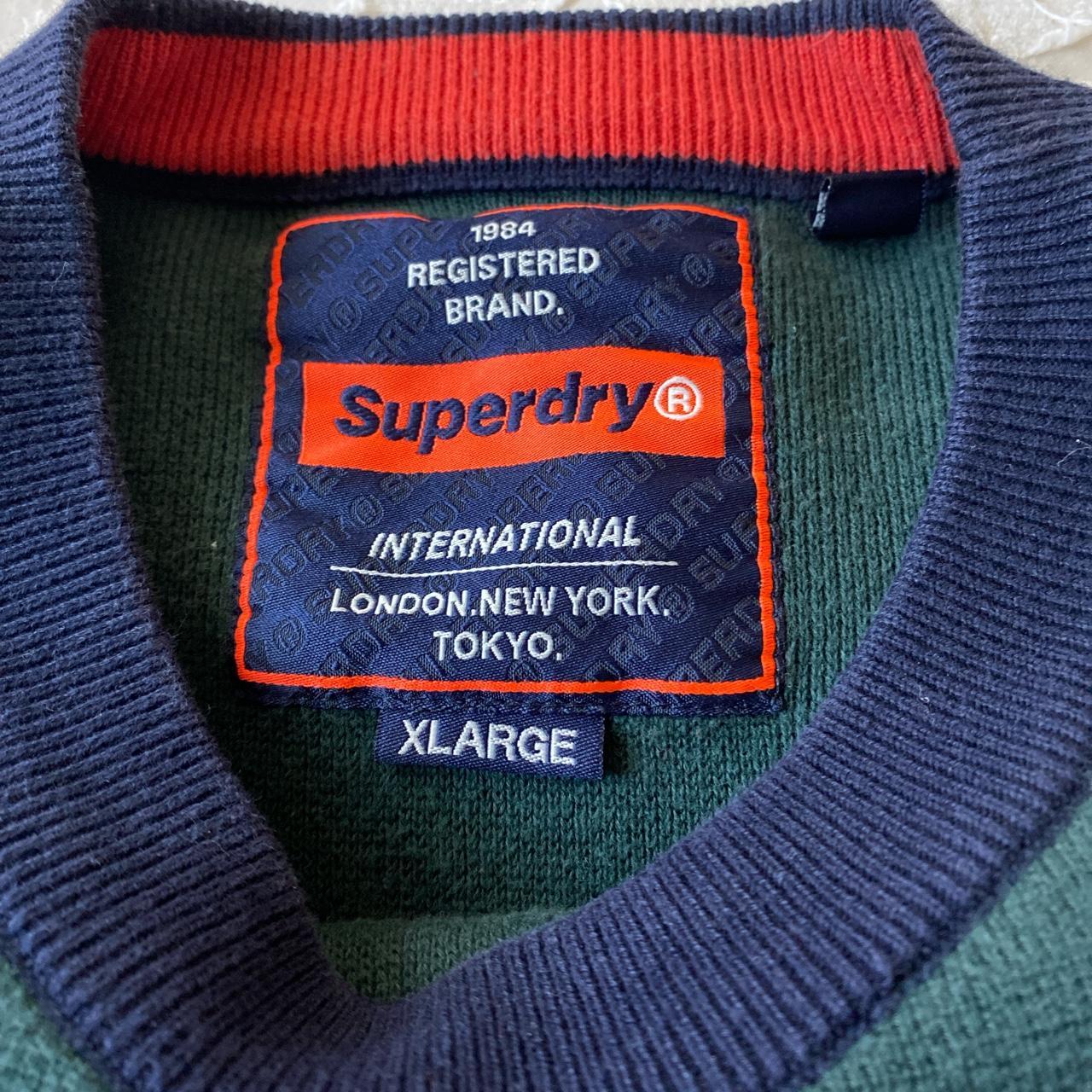 Superdry Women's Orange and Navy Jumper (3)