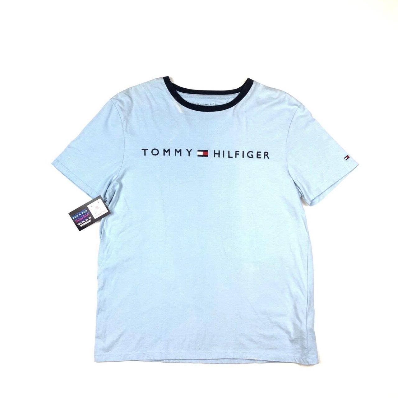 light blue ringer tee