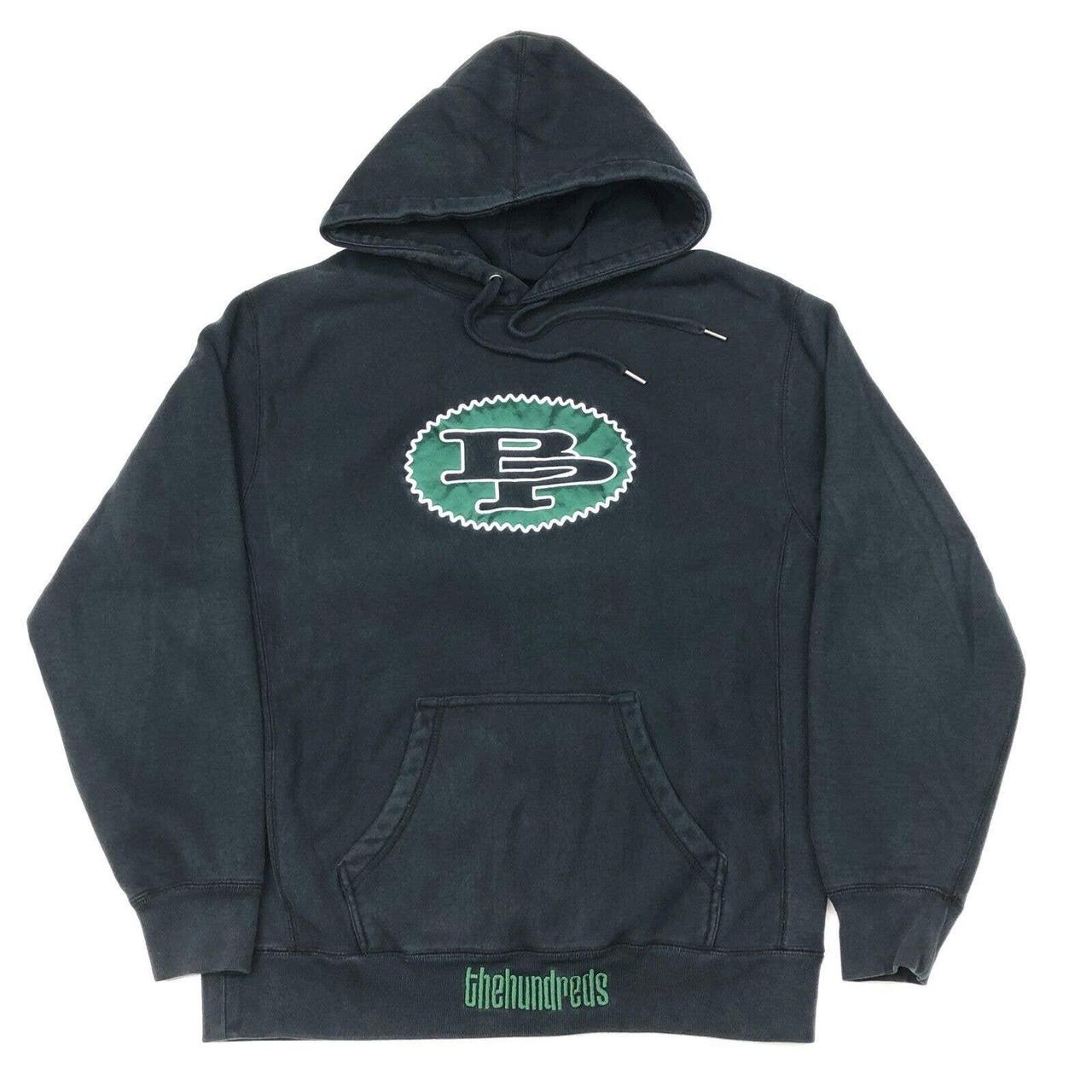 The Hundreds Brooklyn Projects Black Green Hoodie... - Depop