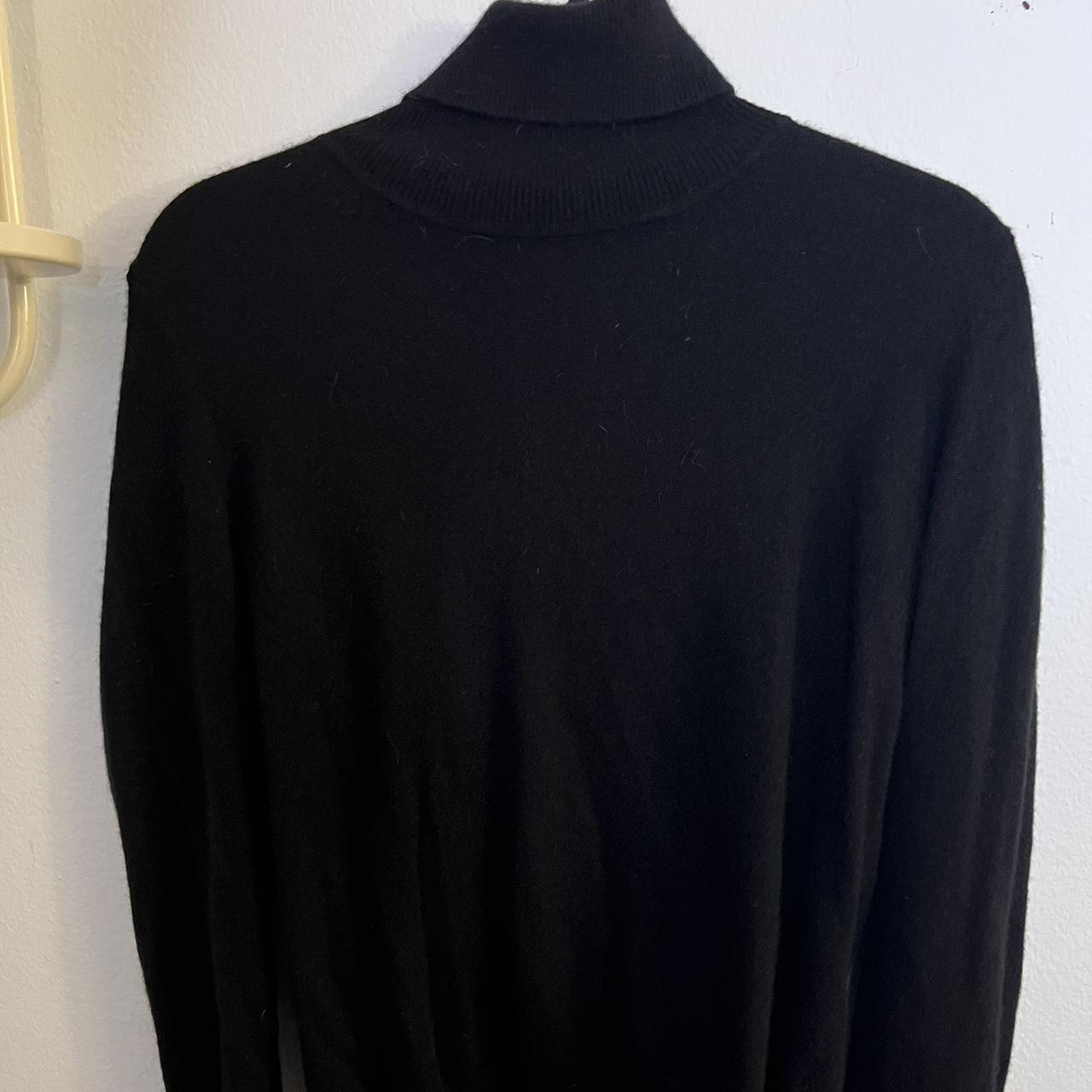 Black quince cashmere turtleneck sweater, so soft... - Depop