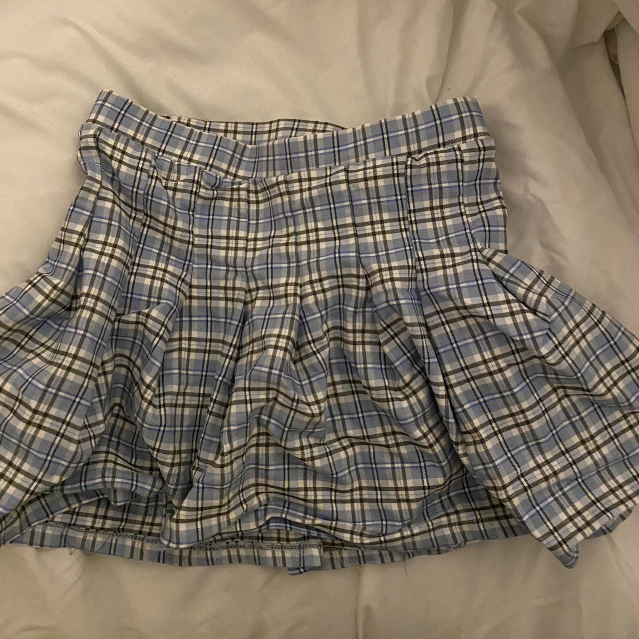 school girl skirt!! super cute and soft :) there’s a... - Depop