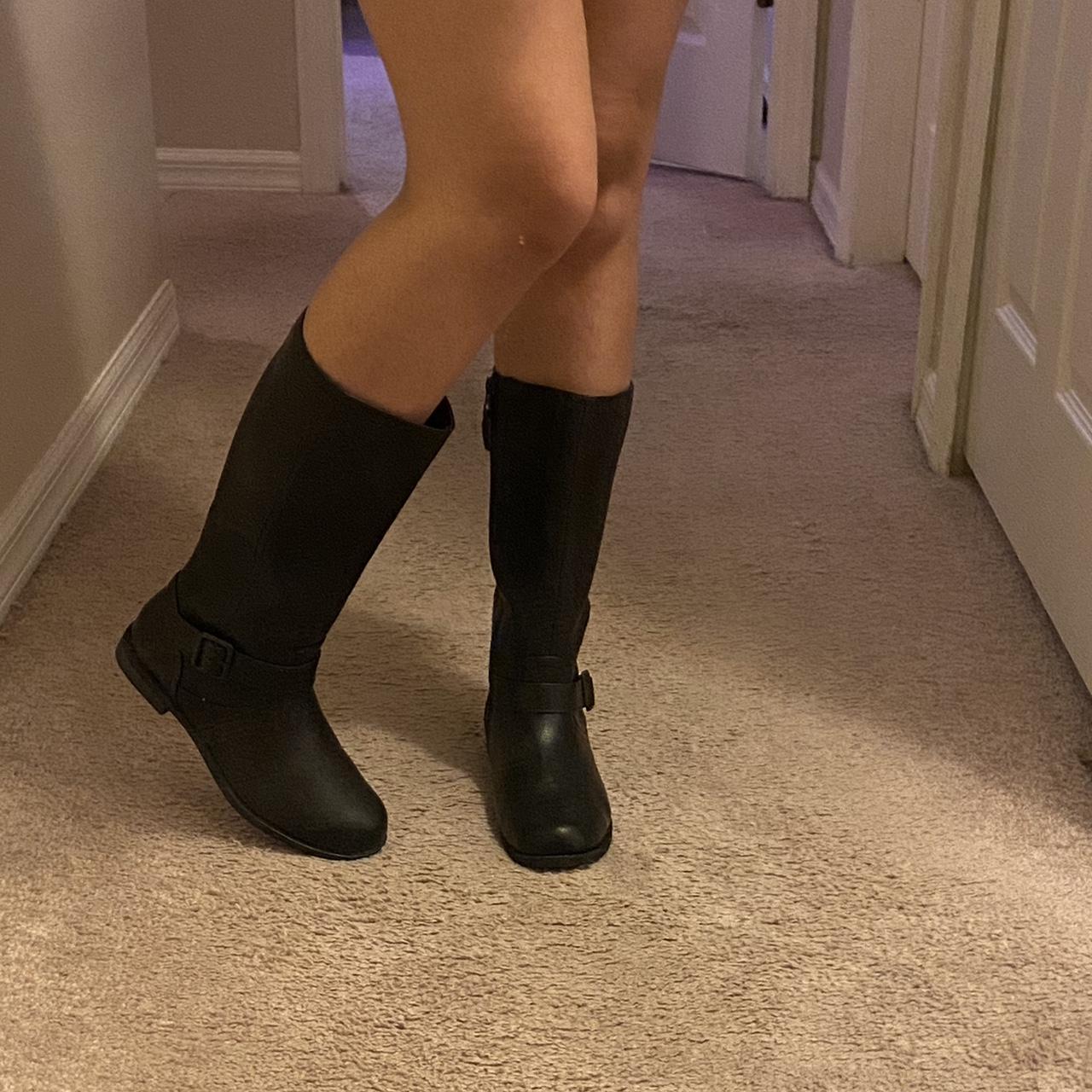 Cat & Jack Women's Black Boots Depop
