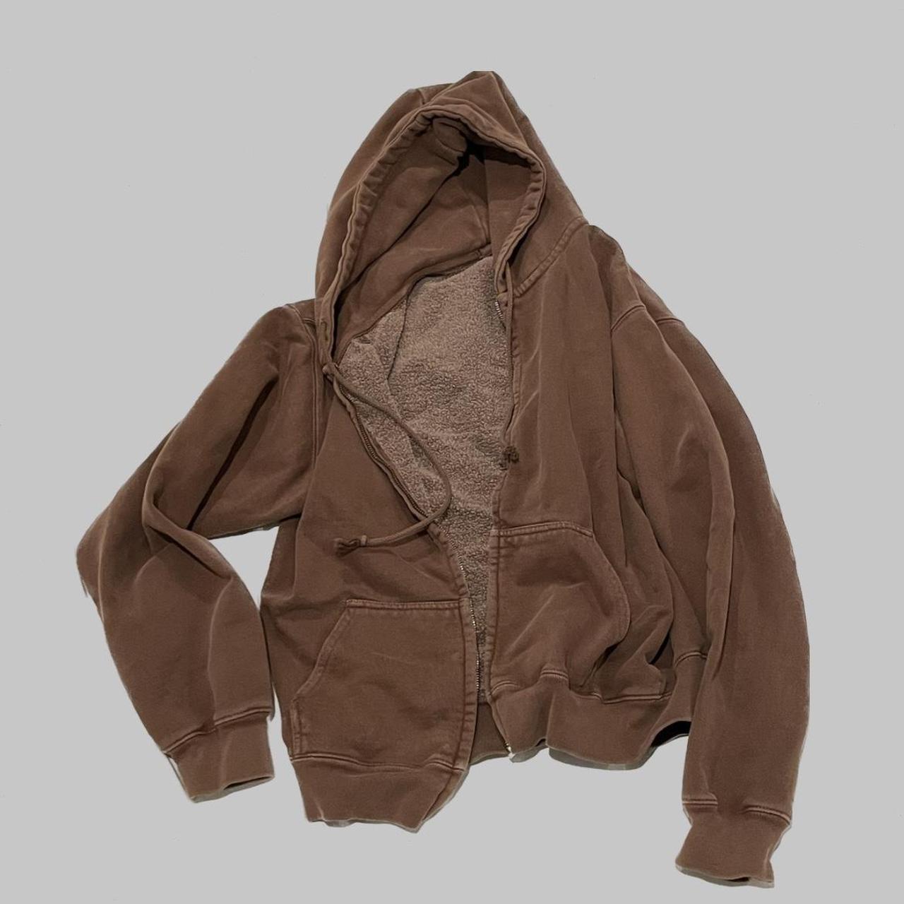 Brandy Melville Women's Brown Sweatshirt Depop