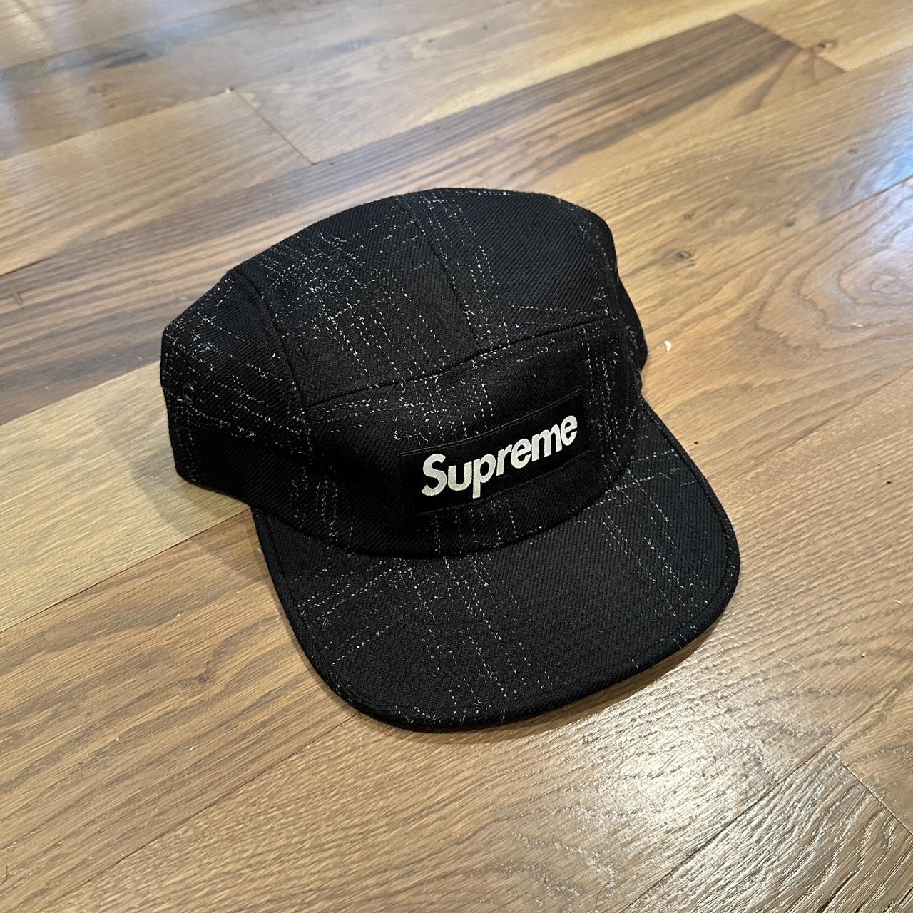 Supreme x William Halstead • Broken Tweed Camp Cap •... - Depop