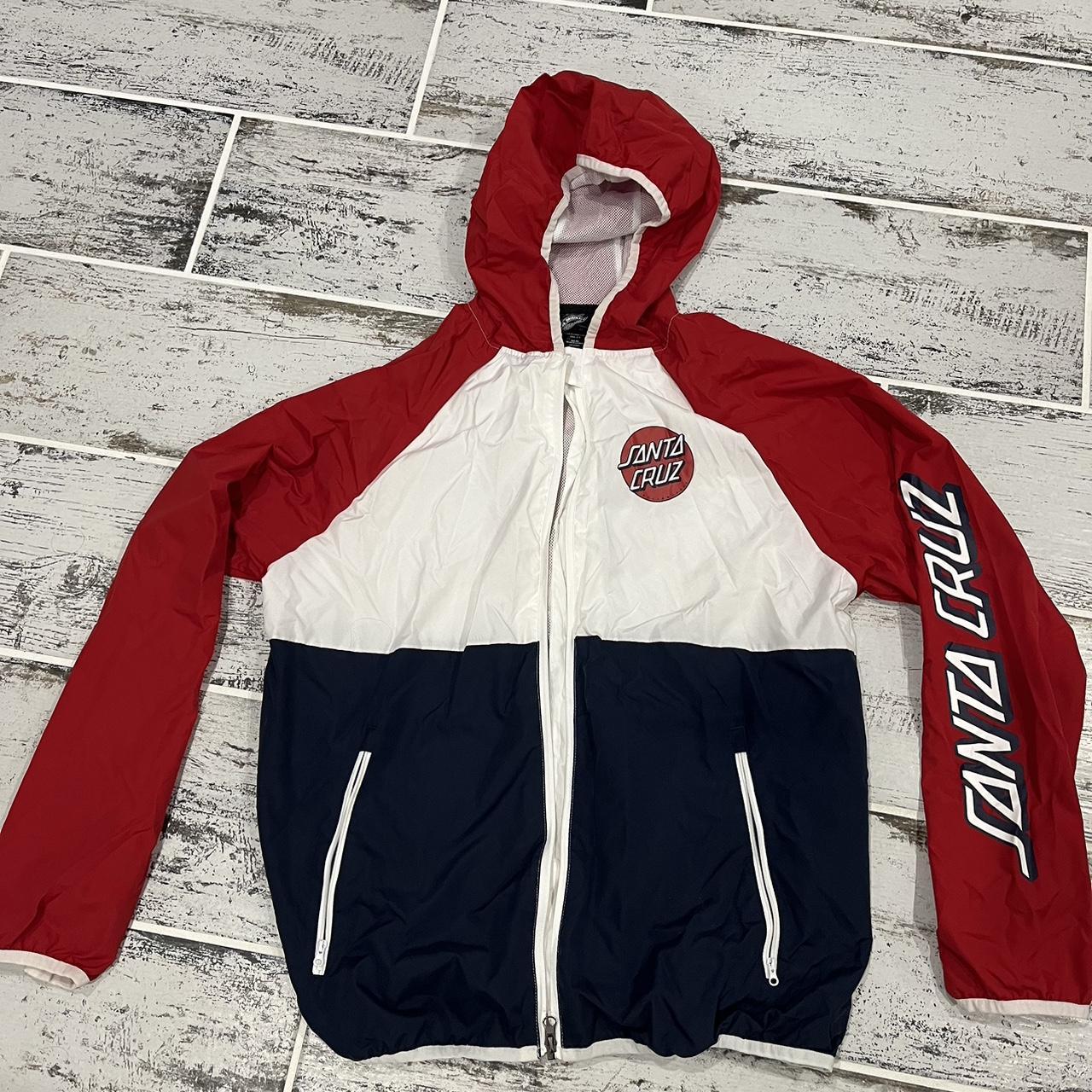 White santa 2024 cruz windbreaker