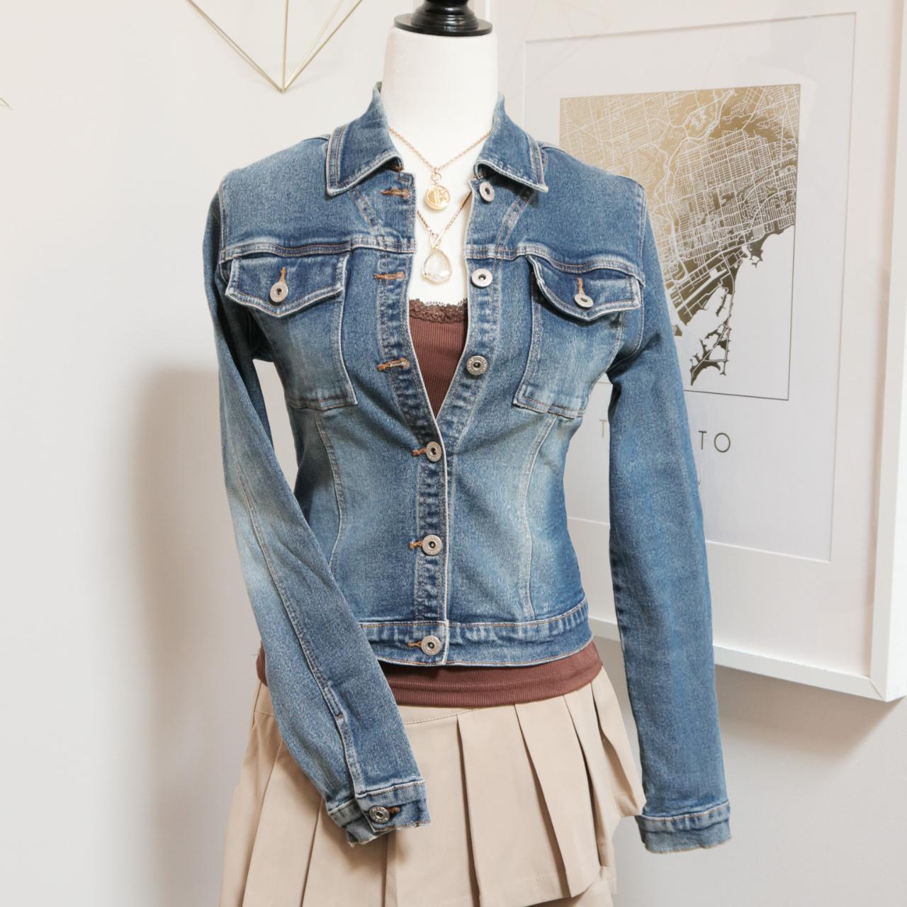 BONGO Women's Casual Jacket - Blue - S – Basic Me… - image 1