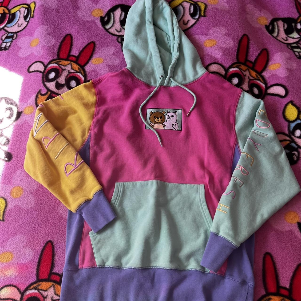 RIPNDIP x Teddy Fresh Color block hoodie 100