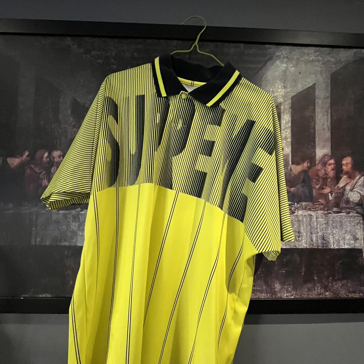 SUPREME FOOTBALL SHIRT 9 MEDIUM Depop