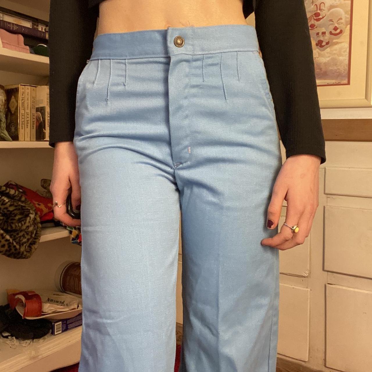 JCPenney Women's Blue Trousers Depop