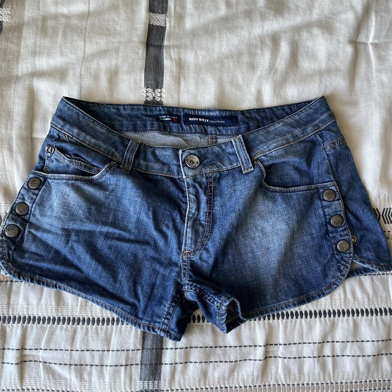 Miss sixty Jean shorts 16” across Super cute shorts... - Depop