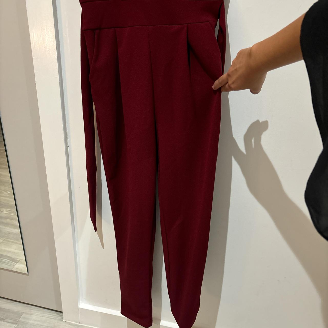 Quiz burgundy jumpsuit online