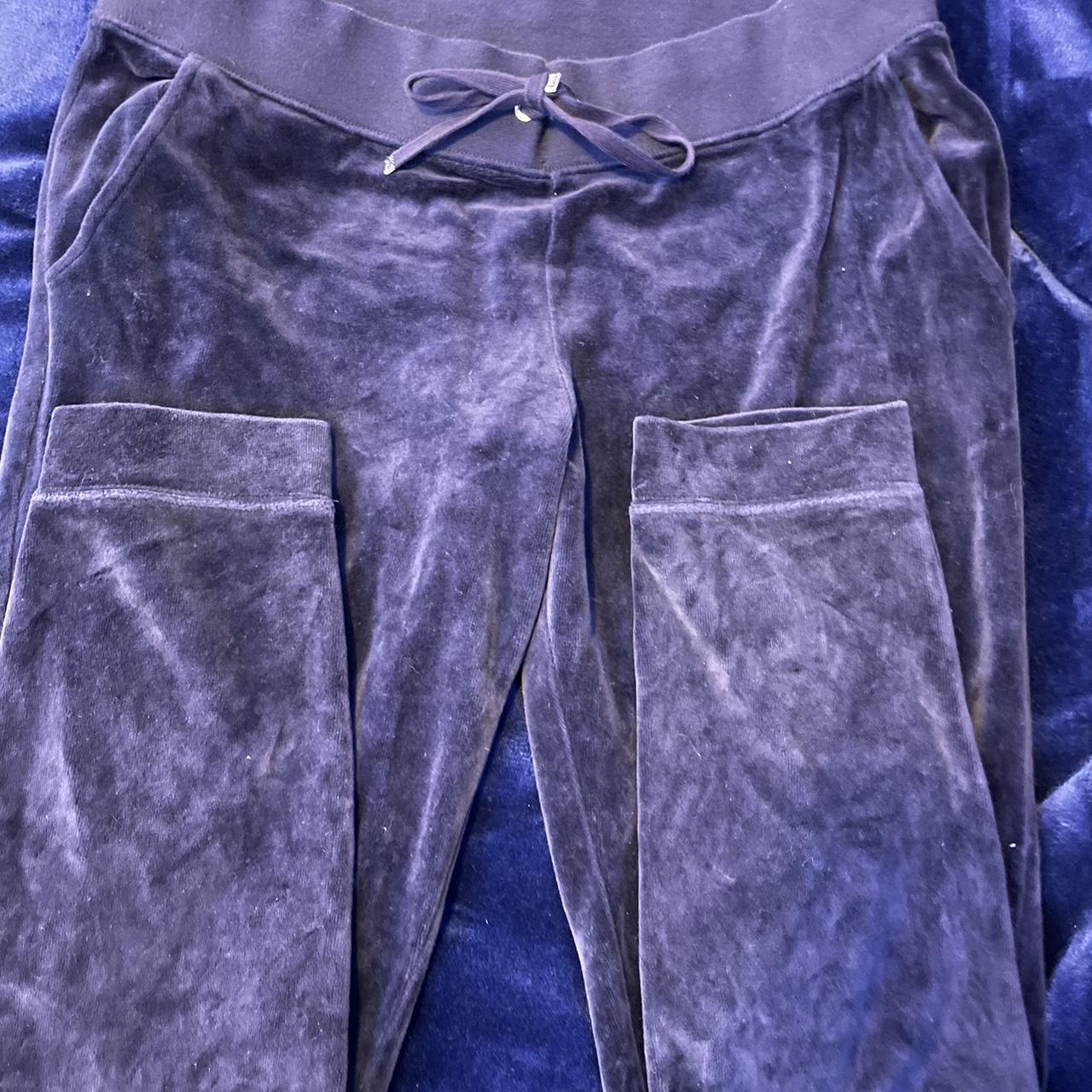 juicy couture navy blue tracksuit pants. size medium... Depop