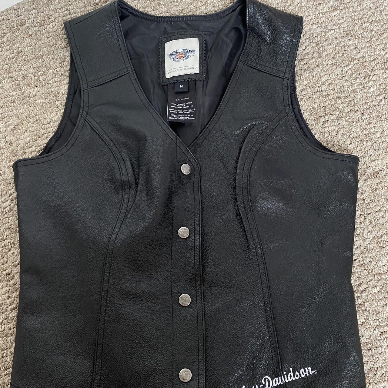 🔥Harley Davidson Vest🔥 Genuine leather vest in... - Depop