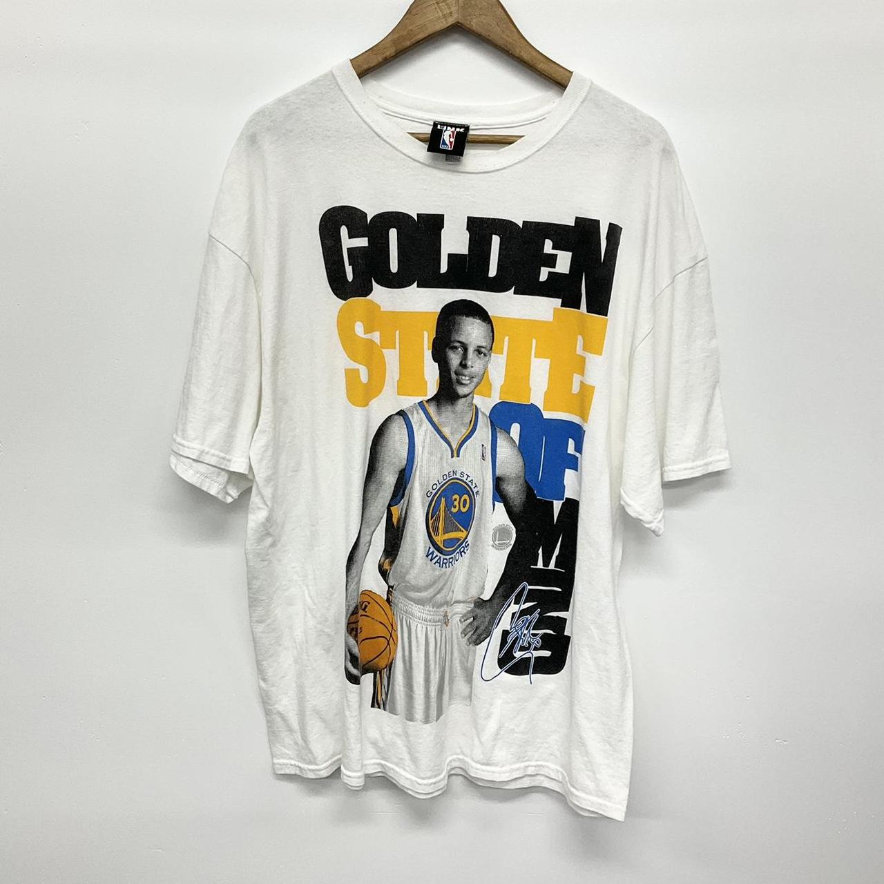 Steph Curry Golden State Warriors NBA Mens T-Shirt (White)