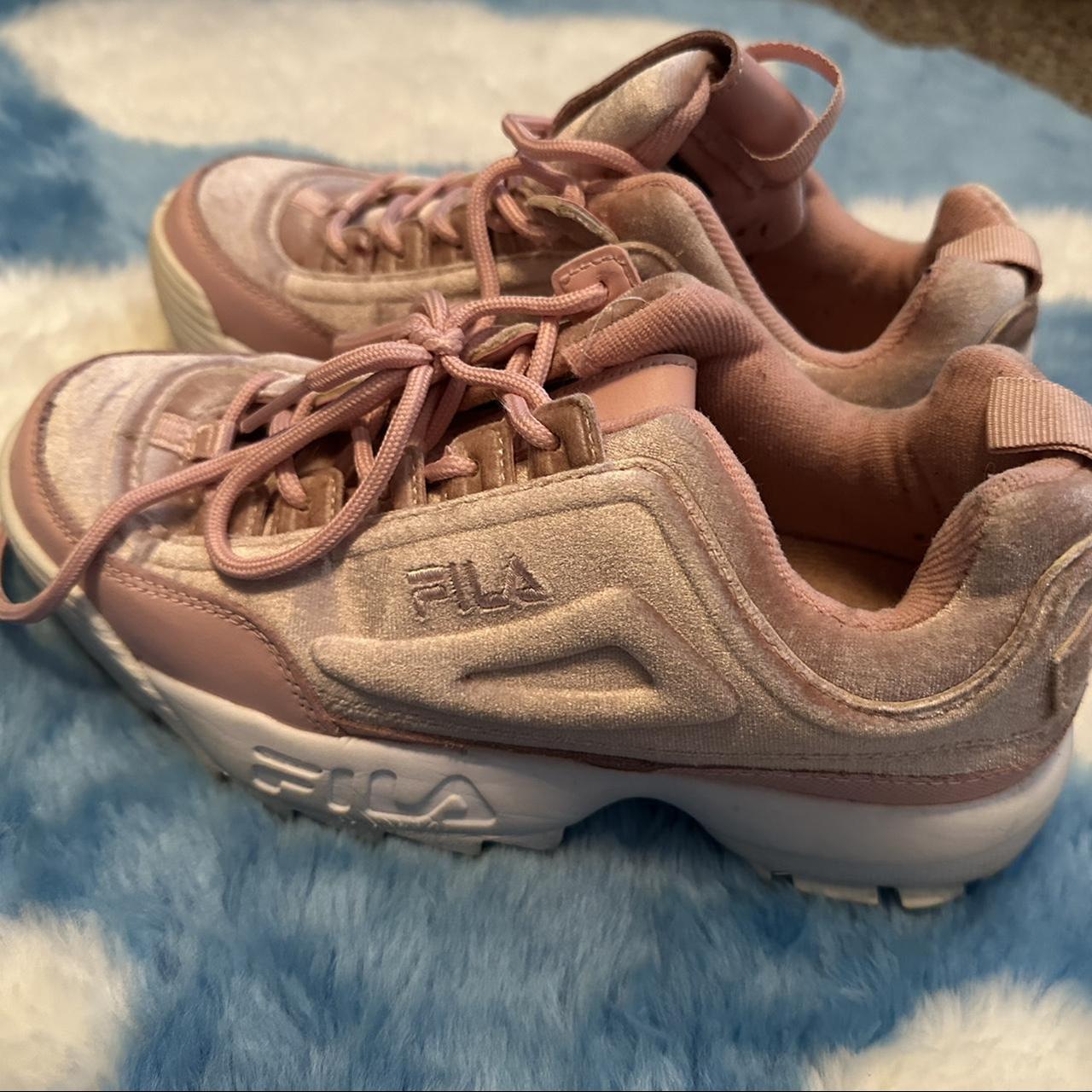 Fila disruptor clearance velvet pink