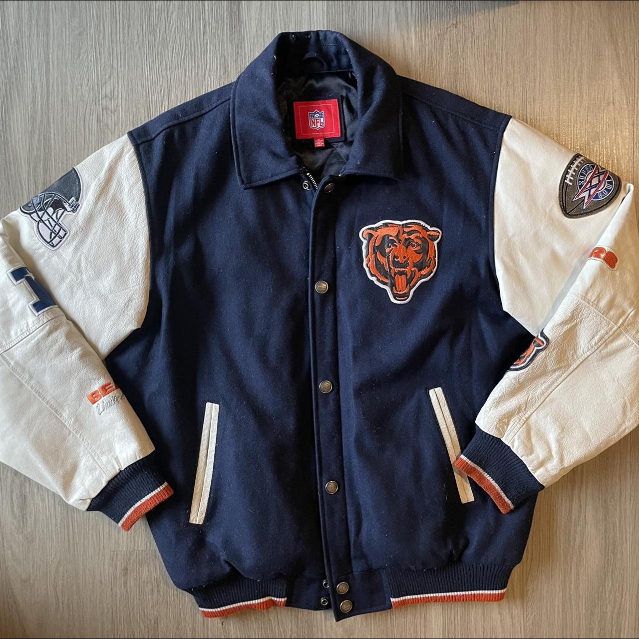 Chicago Bears NFL Varsity Orange and Blue Jacket