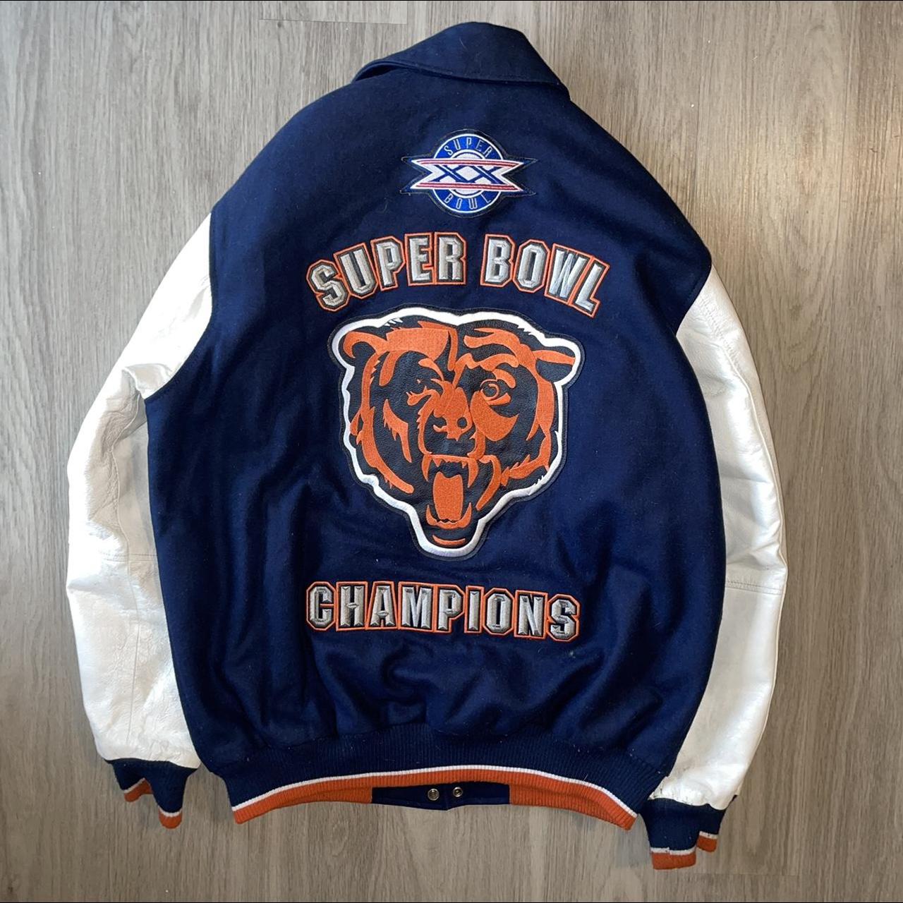 Chicago Bears NFL Varsity Orange and Blue Jacket