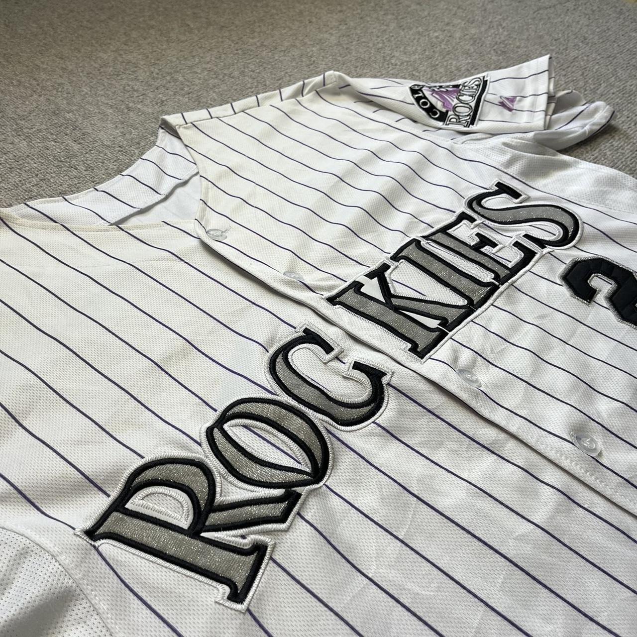 Vintage Colorado Rockies Baseball Jersey Troy - Depop