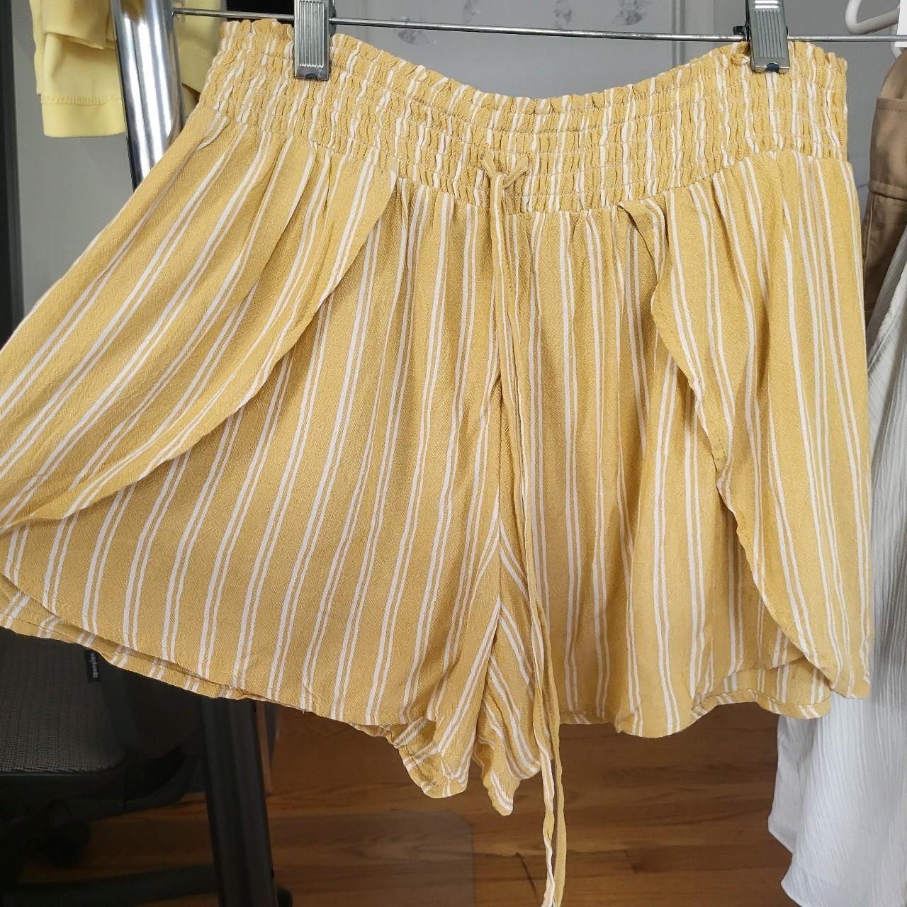 American eagle yellow shorts on sale