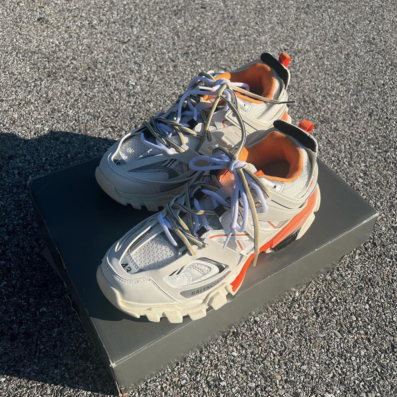 balenciaga high top mens orange