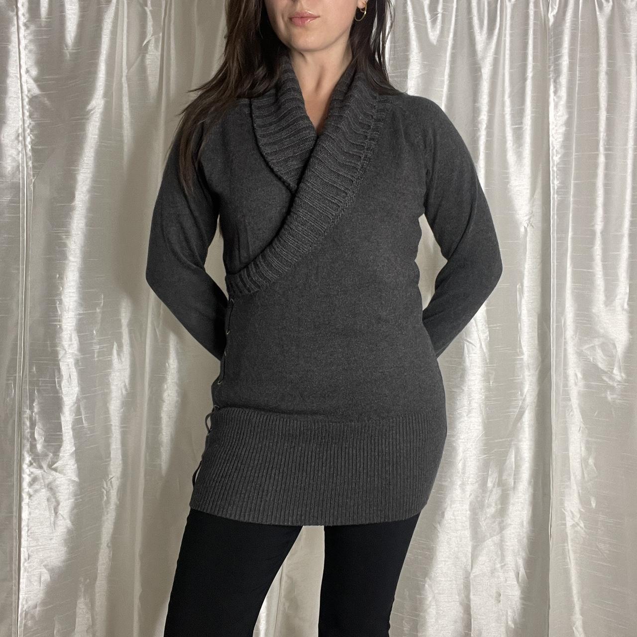 Cache Women's Sweater - Grey/Gold - L – Cache Woo… - image 3