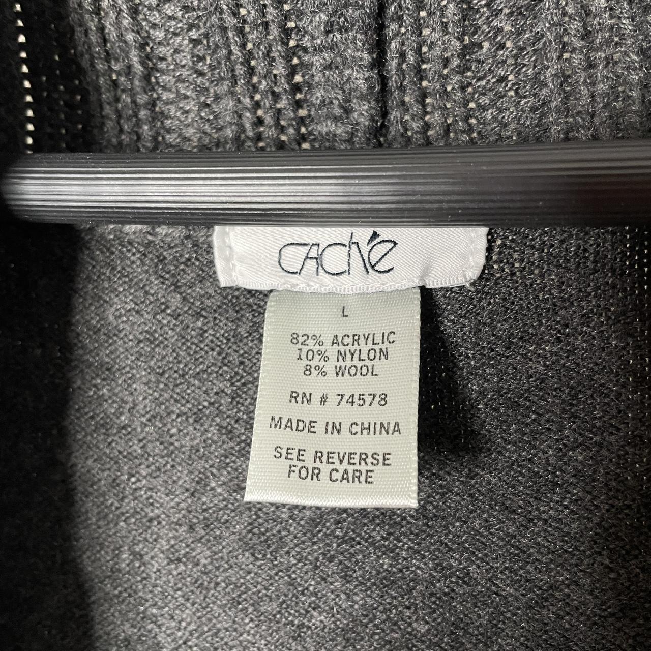 Cache Women's Sweater - Grey/Gold - L – Cache Woo… - image 8