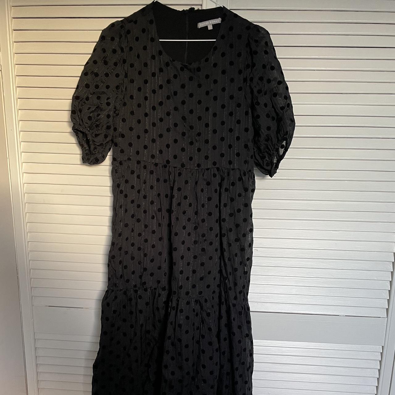 Oliver Bonas Women's Black Dress | Depop