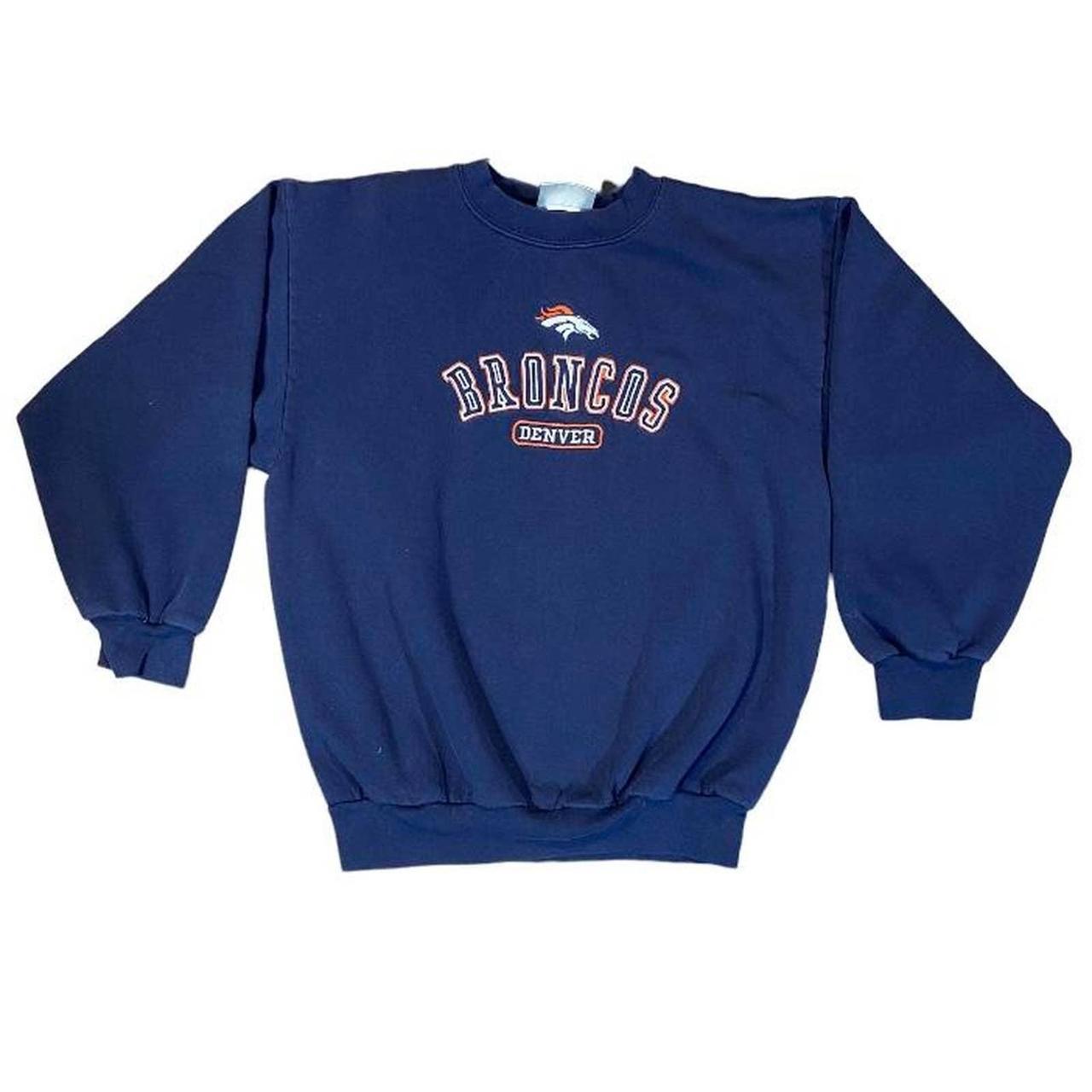 Vintage Embroidered Denver Broncos Crewneck - Depop