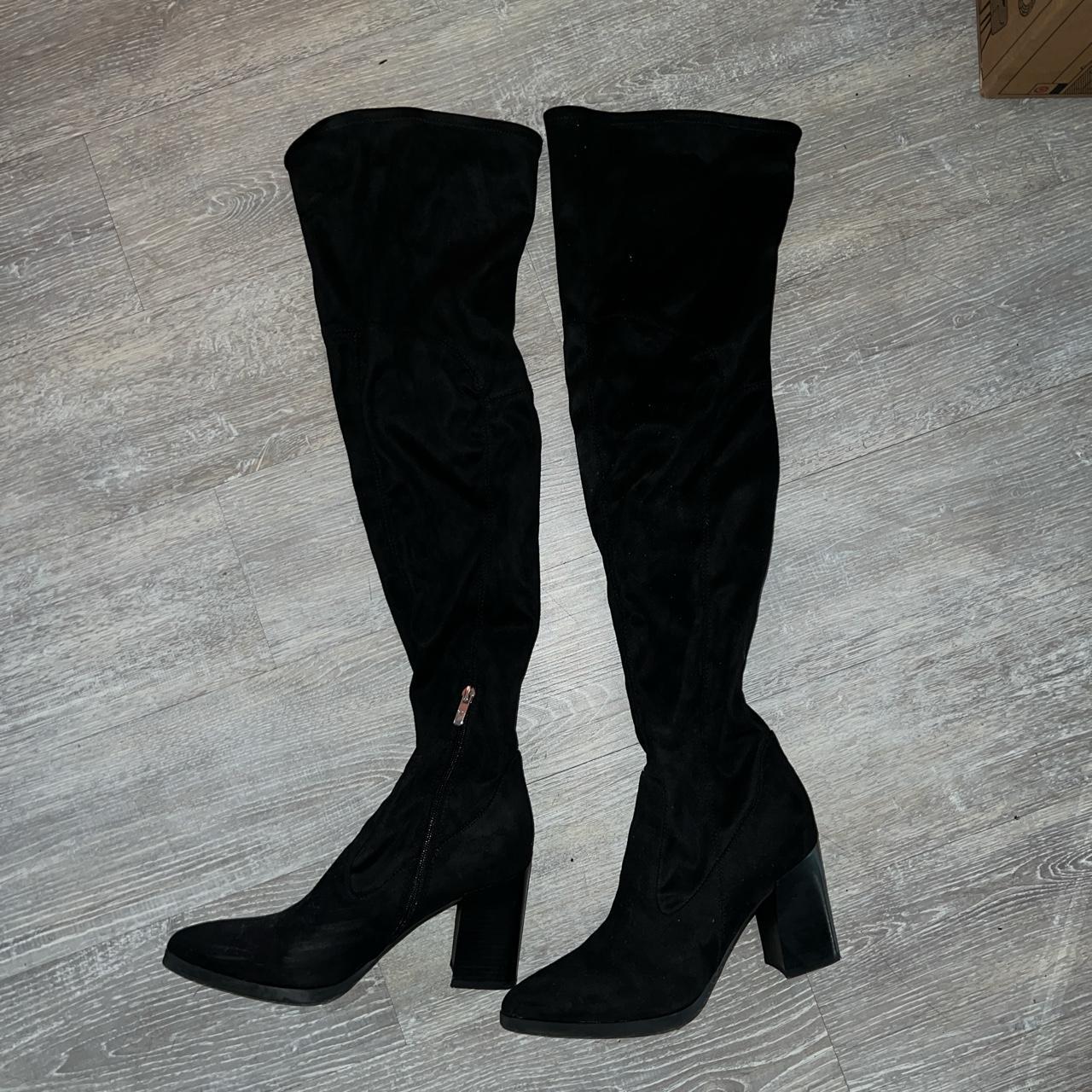 marc fisher grey suede boots